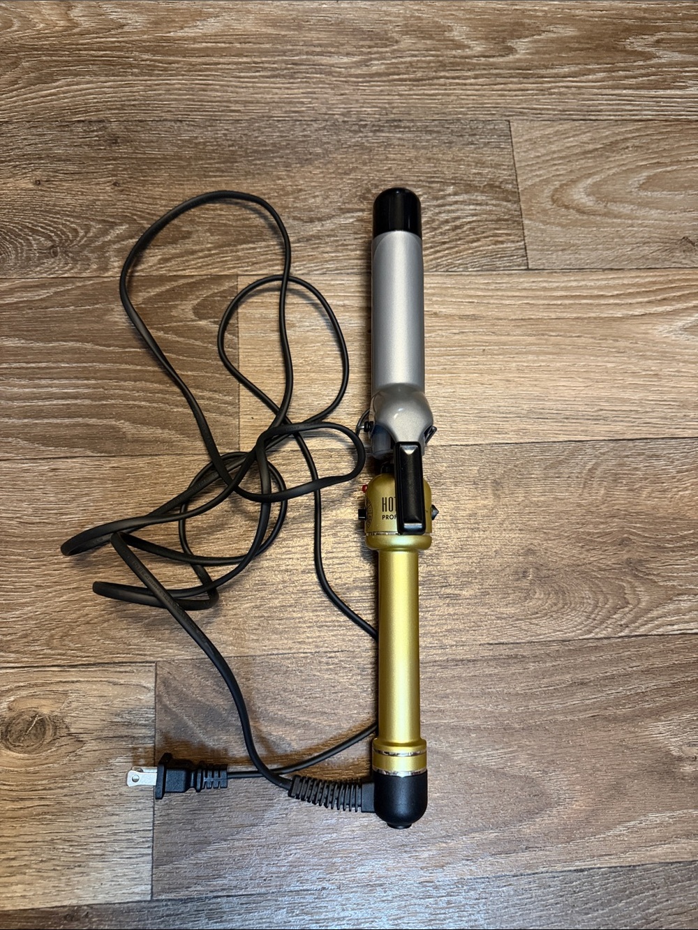 Gold and Silver 1" Professional Curling Iron - Salon-Style Styling